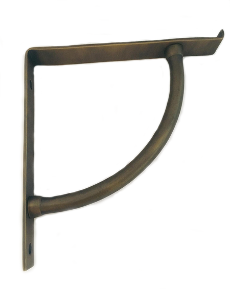 Rustic Brass Shelf Bracket