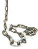 Hammered European Lighting Chain Polished Nickel