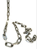 Hammered European Lighting Chain Polished Nickel