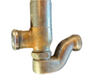 Nickel Plated French Bathtub Side Fill Faucet c.1890 with Chaud & Froid Faucet Handles